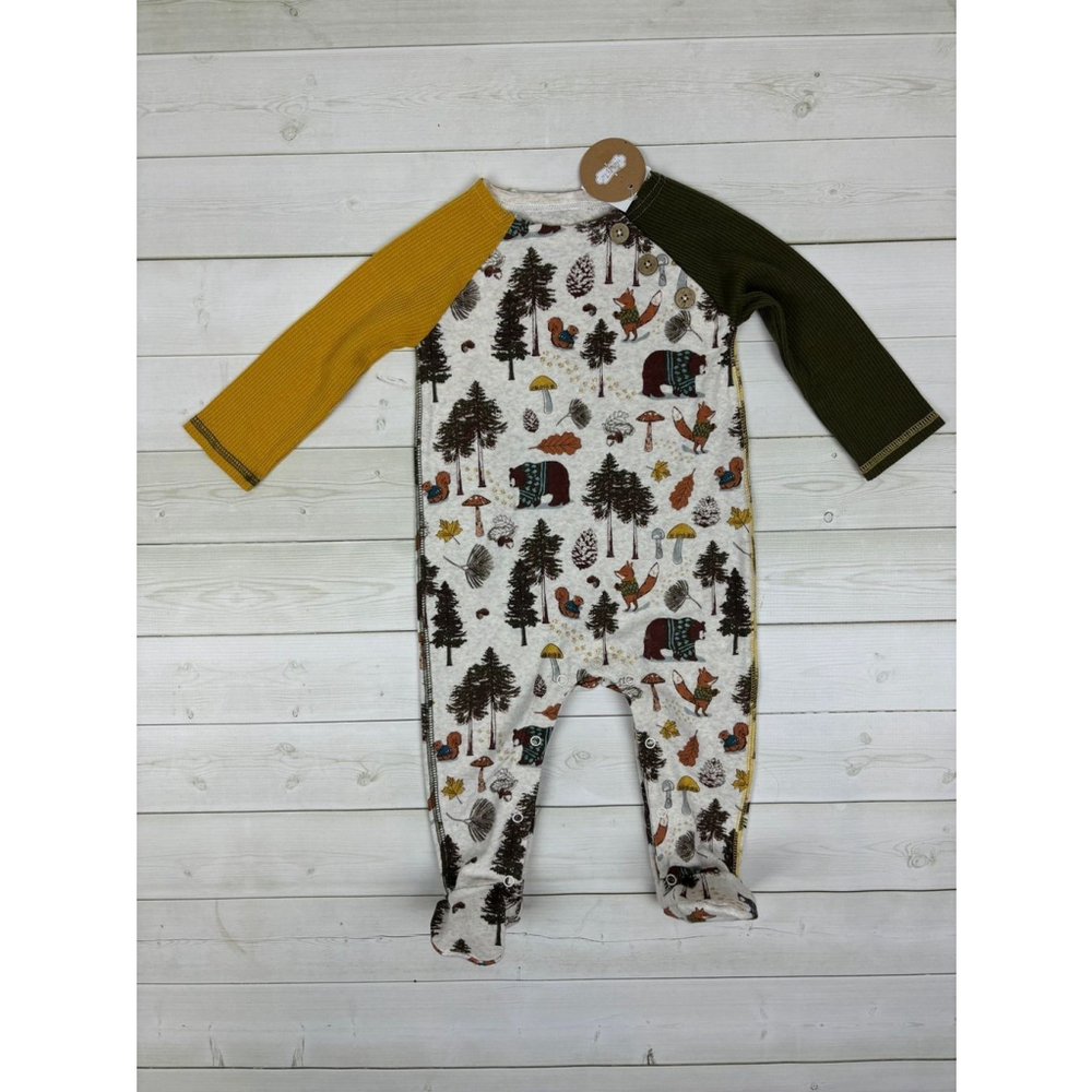 Mudpie Baby Woodland Sleeper Footie, Sz 6-9 months, NWT